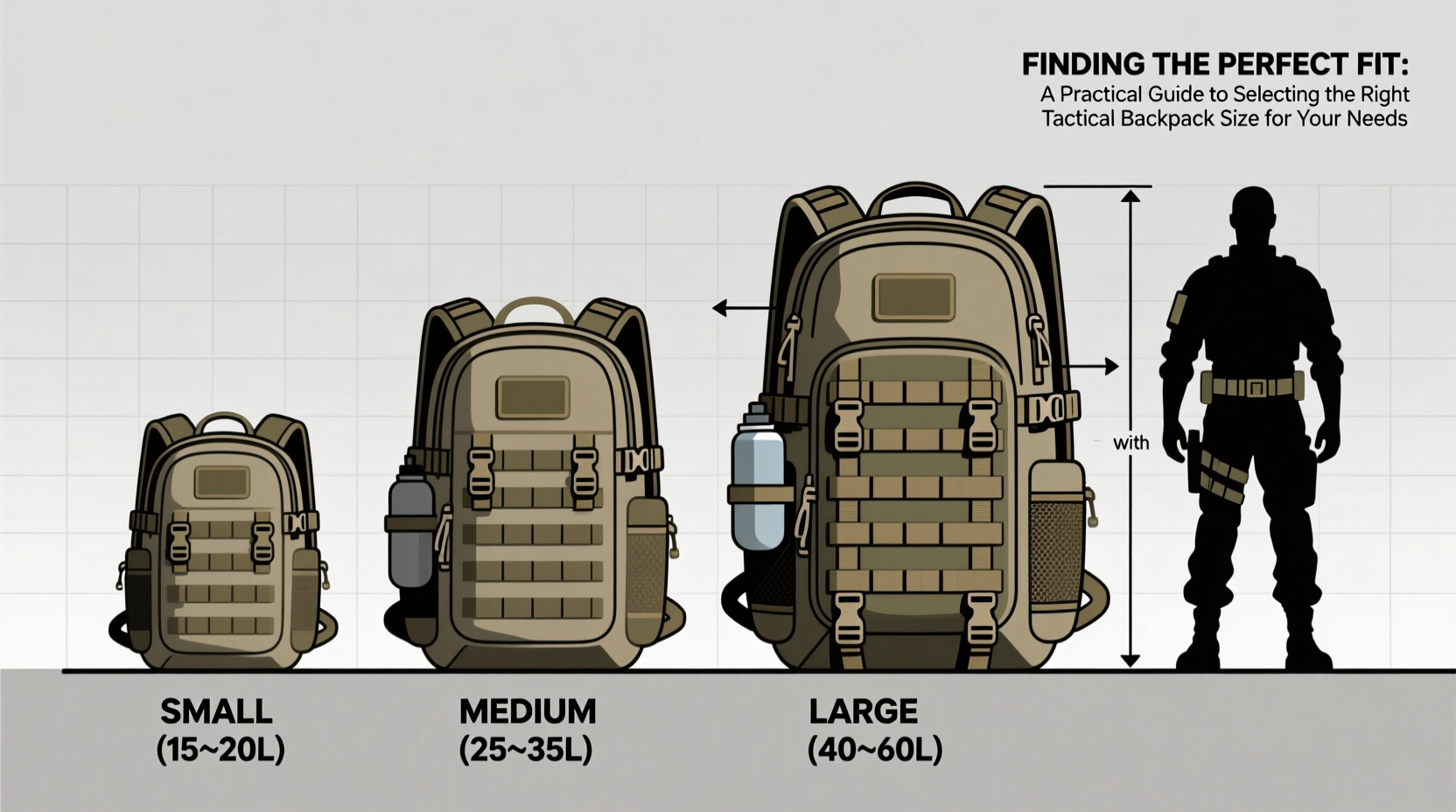 finding the perfect fit a practical guide to selecting the right tactical backpack size for your needs