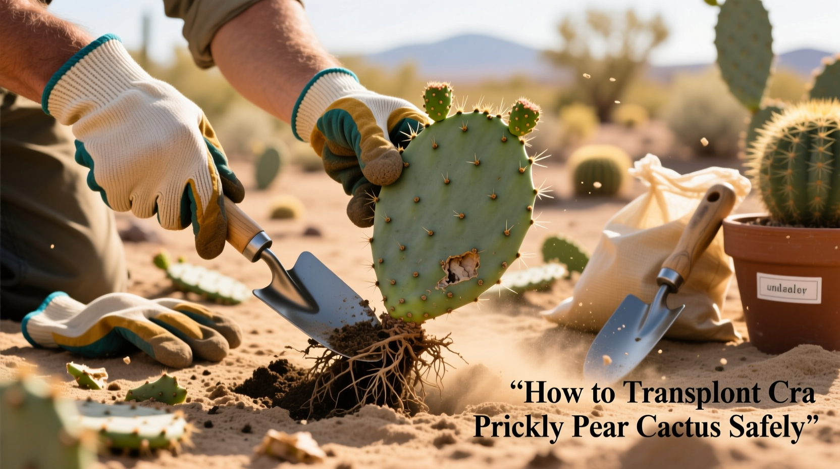 How to Transplant a Prickly Pear Cactus Safely