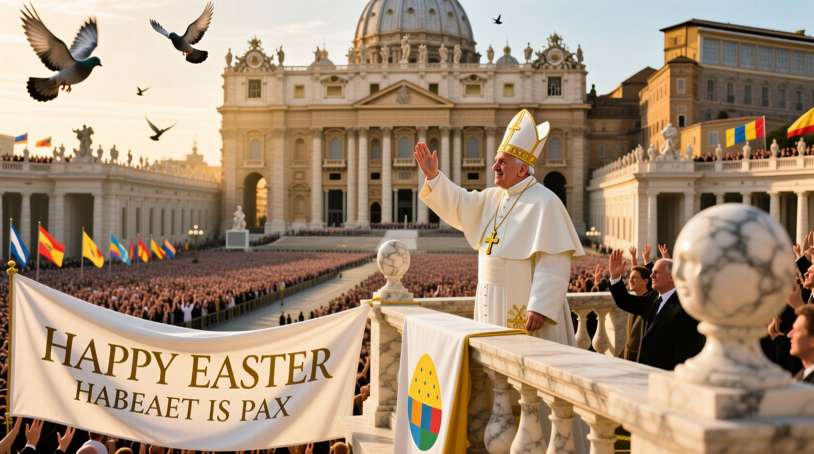 did the pope appear on easter
