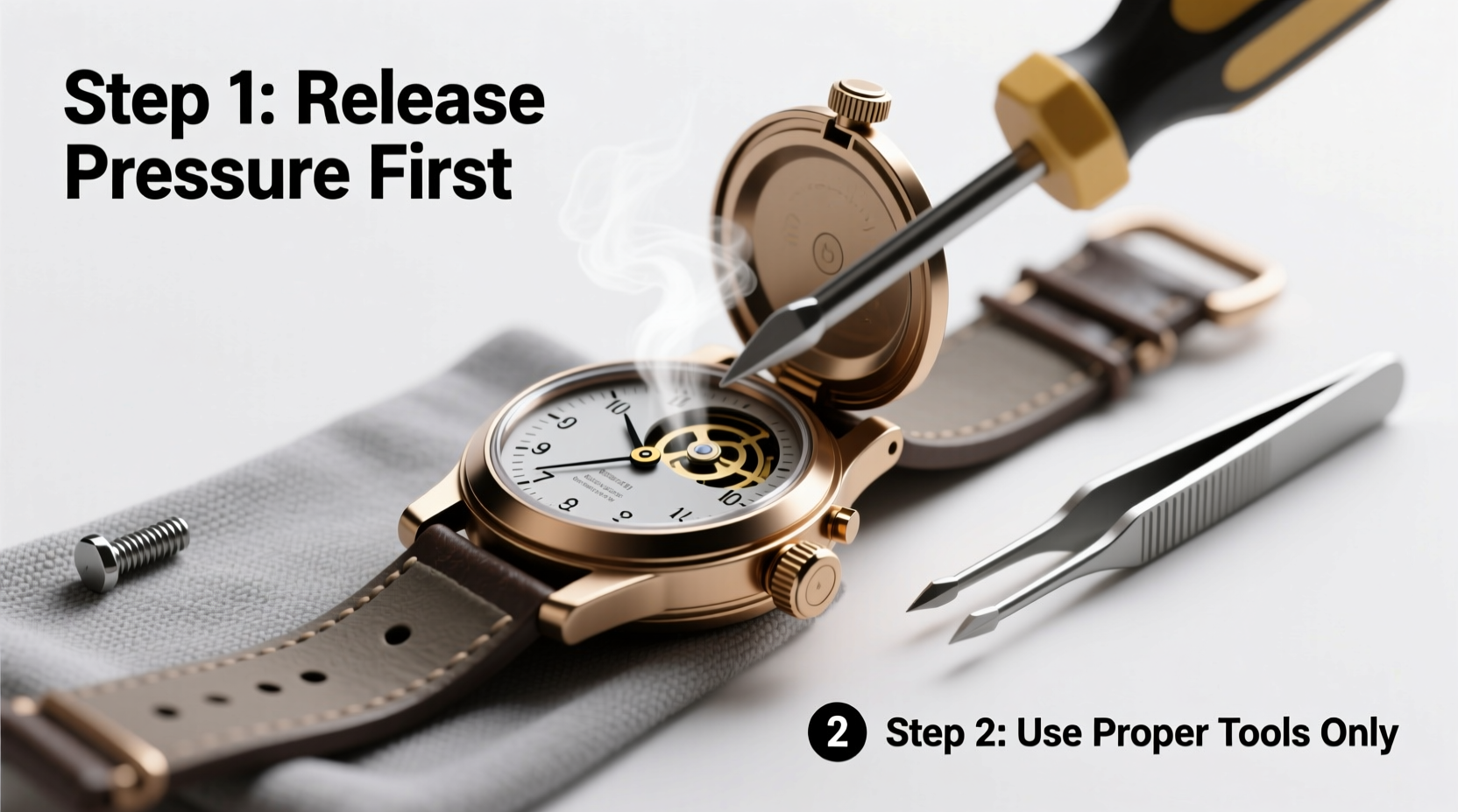 how to safely open pressure watches a step by step guide for beginners