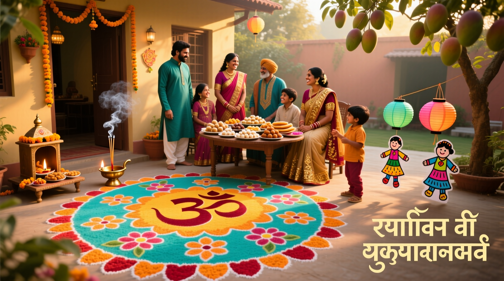 How to Celebrate New Year at Home in Hindi Tradition