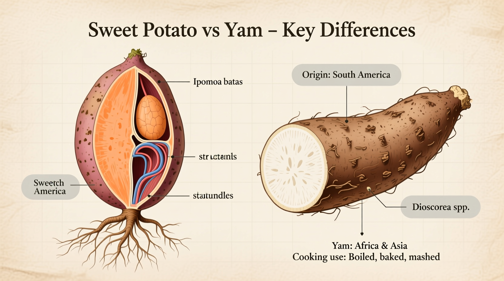 Sweet Potato vs Yam: Clear Botanical Differences Revealed