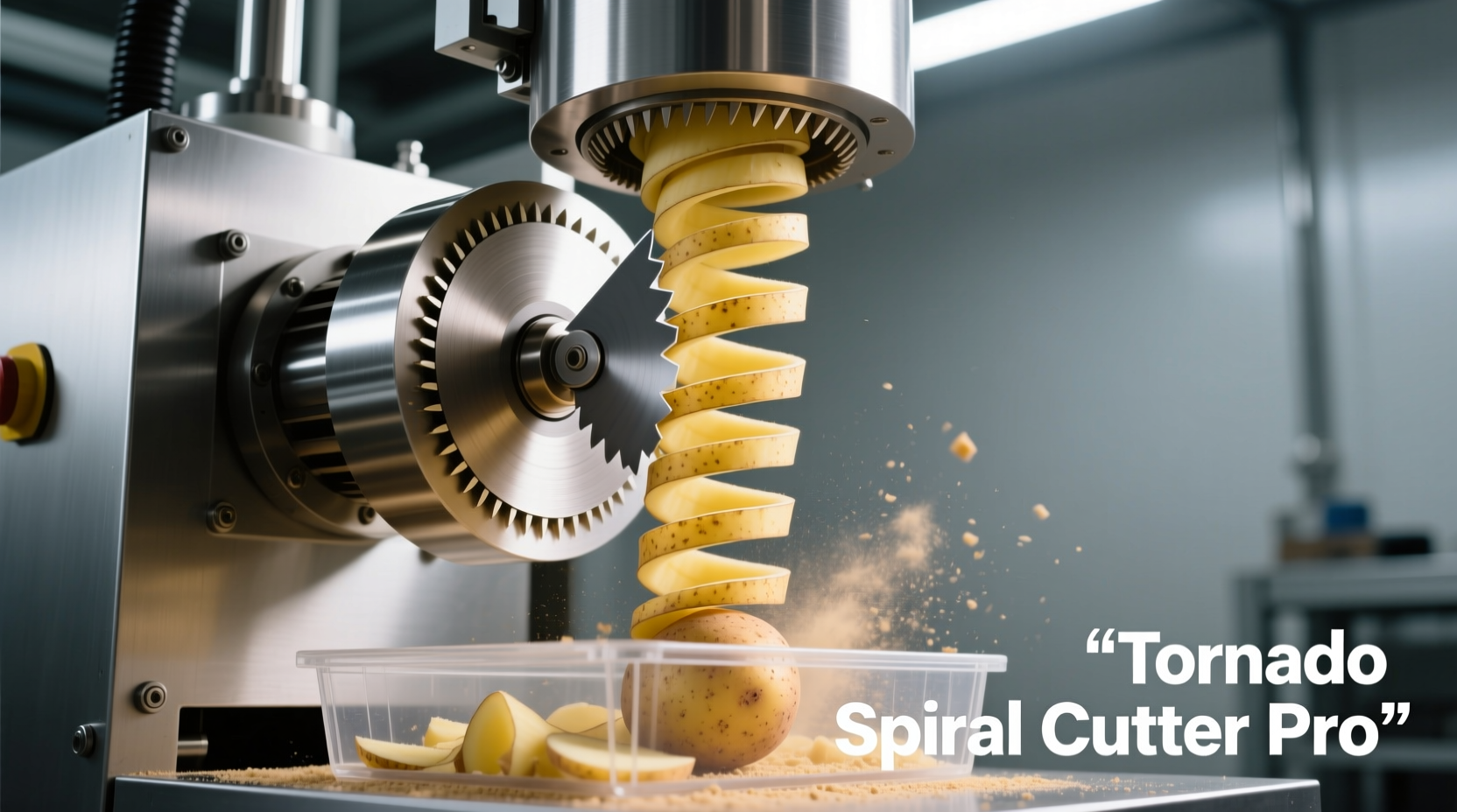 Professional tornado potato machine cutting spiral