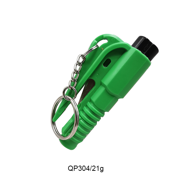 MOQ 100 Pcs Emergency Escape Hammer Mini Pocket Safety Window Glass Breaker Keychain Rescue Tool and Keychain Belt Cutting