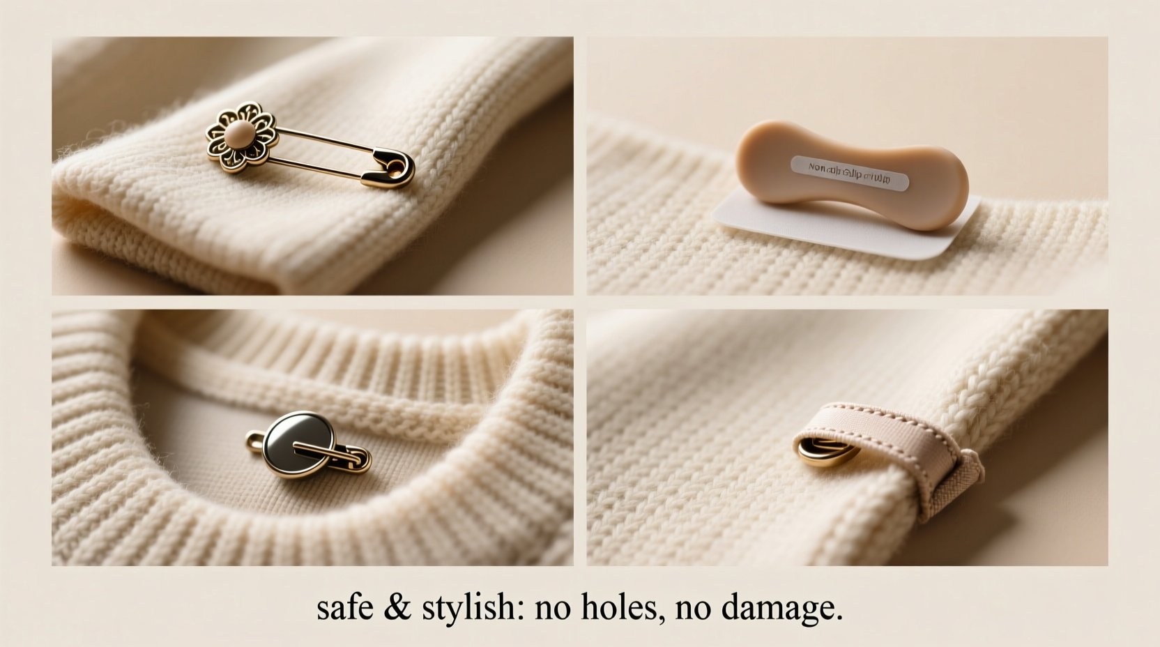 safe and stylish creative ways to attach a brooch to your sweater without causing damage