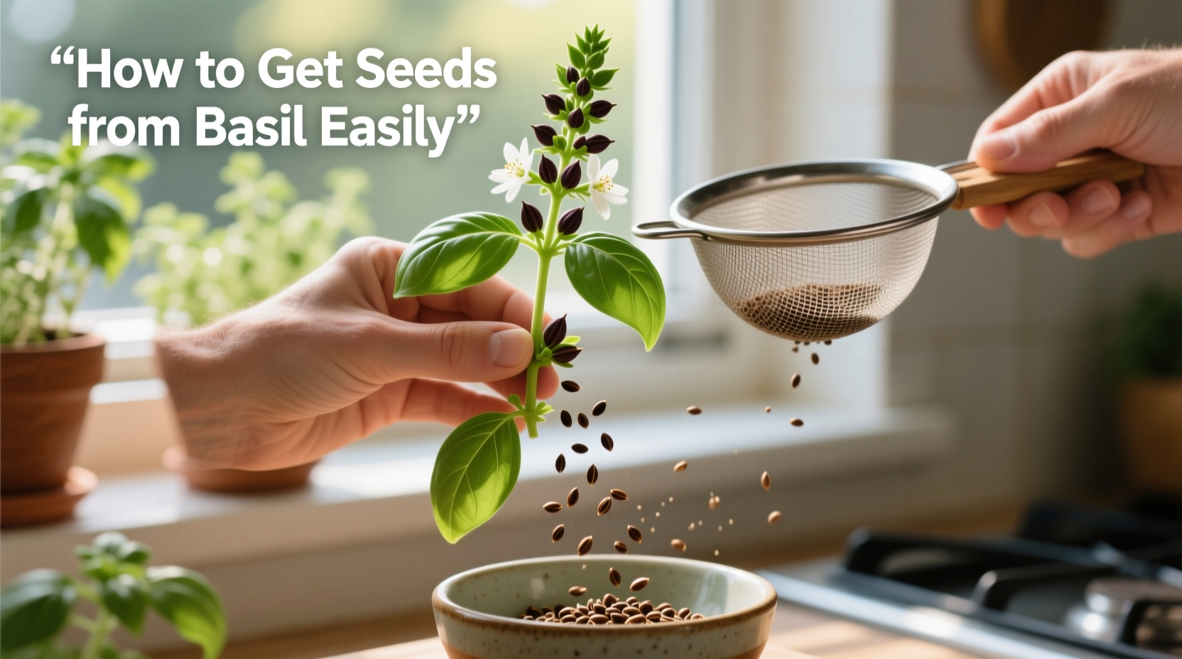 how to get seeds from basil