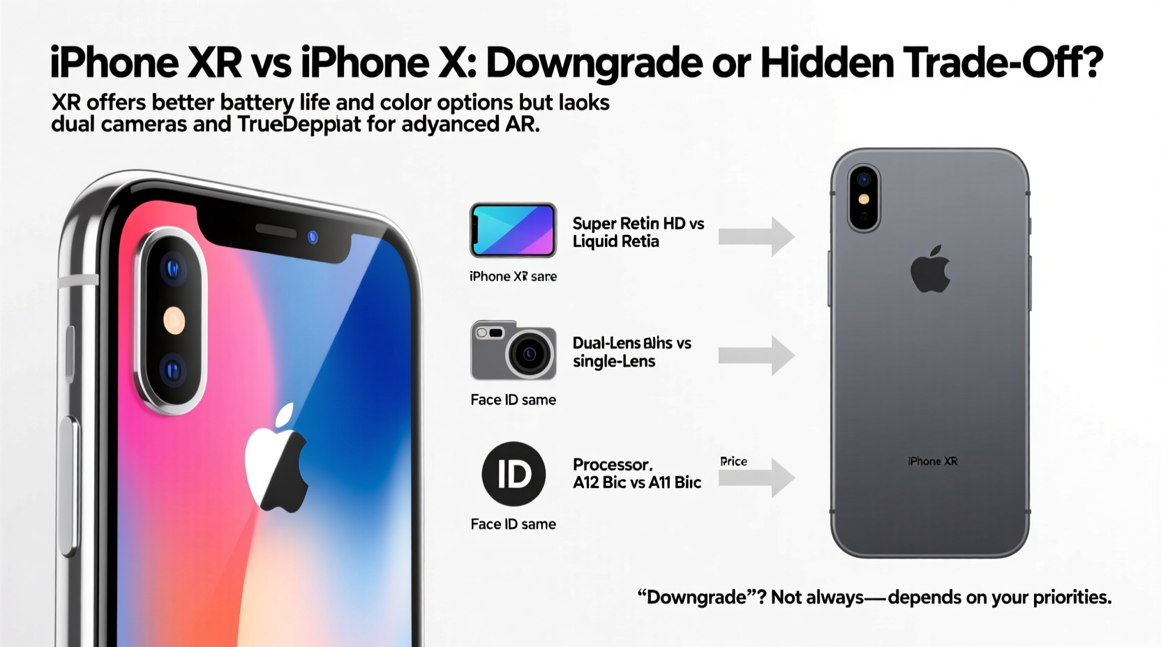 iphone xr over iphone x are people downgrading or is there a catch