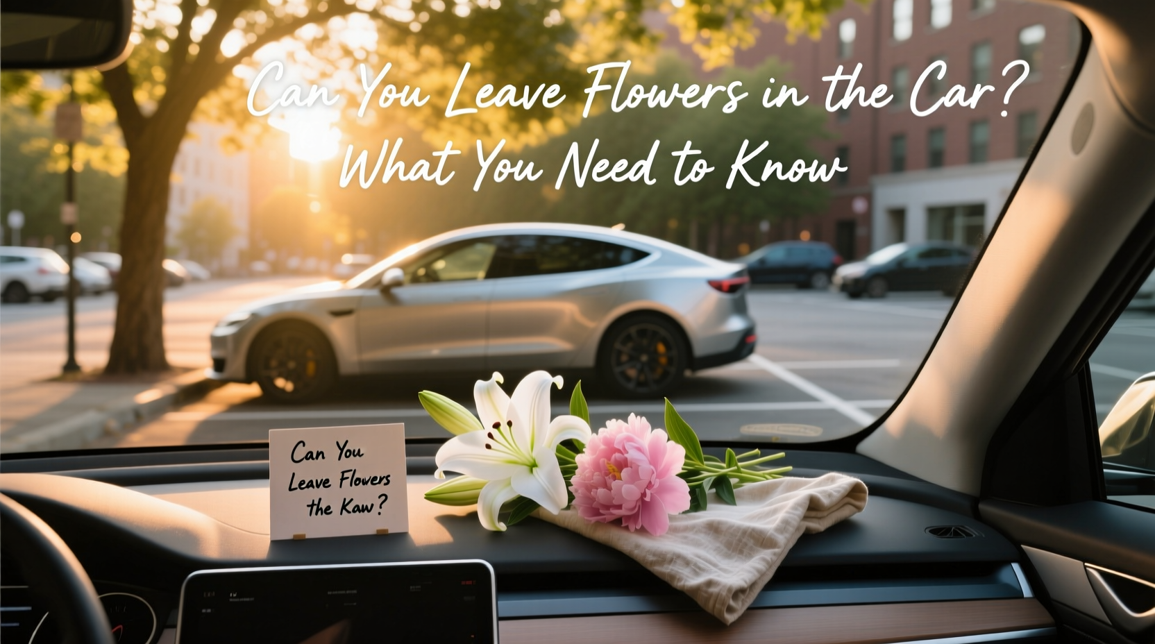 can i leave flowers in the car