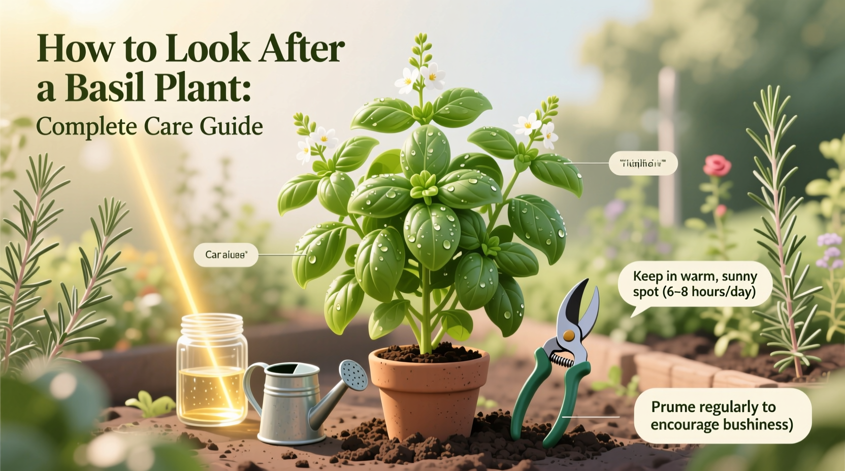 how to look after a basil plant