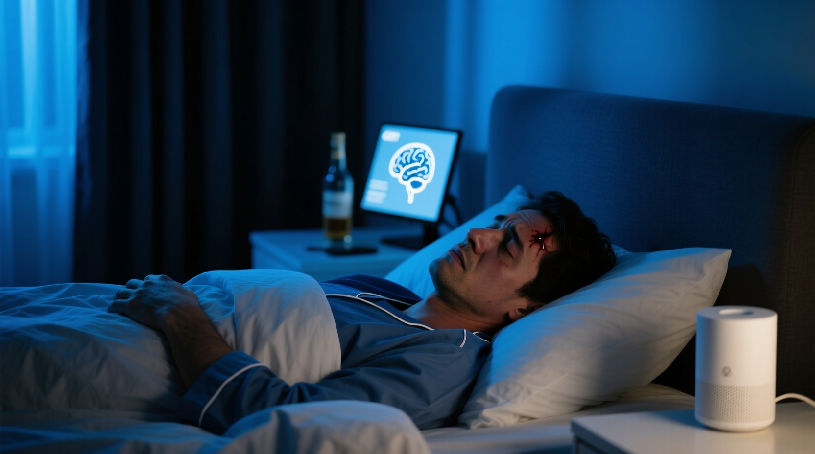 cant sleep after a concussion causes what to do