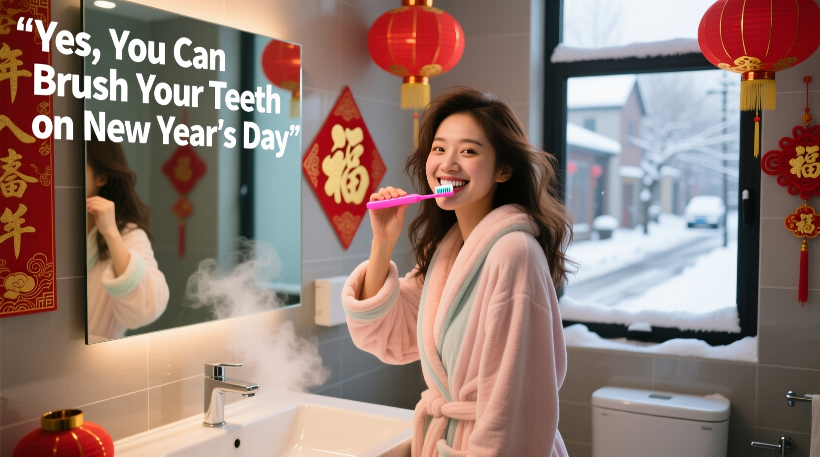 can you brush your teeth on new year day