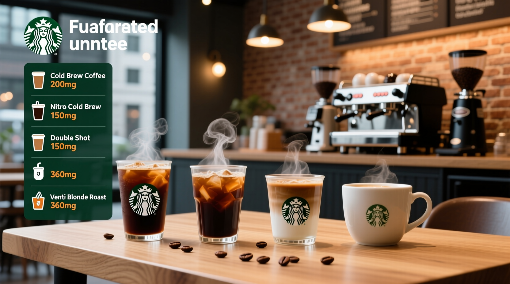 discover the best caffeinated starbucks drinks with top caffeine content