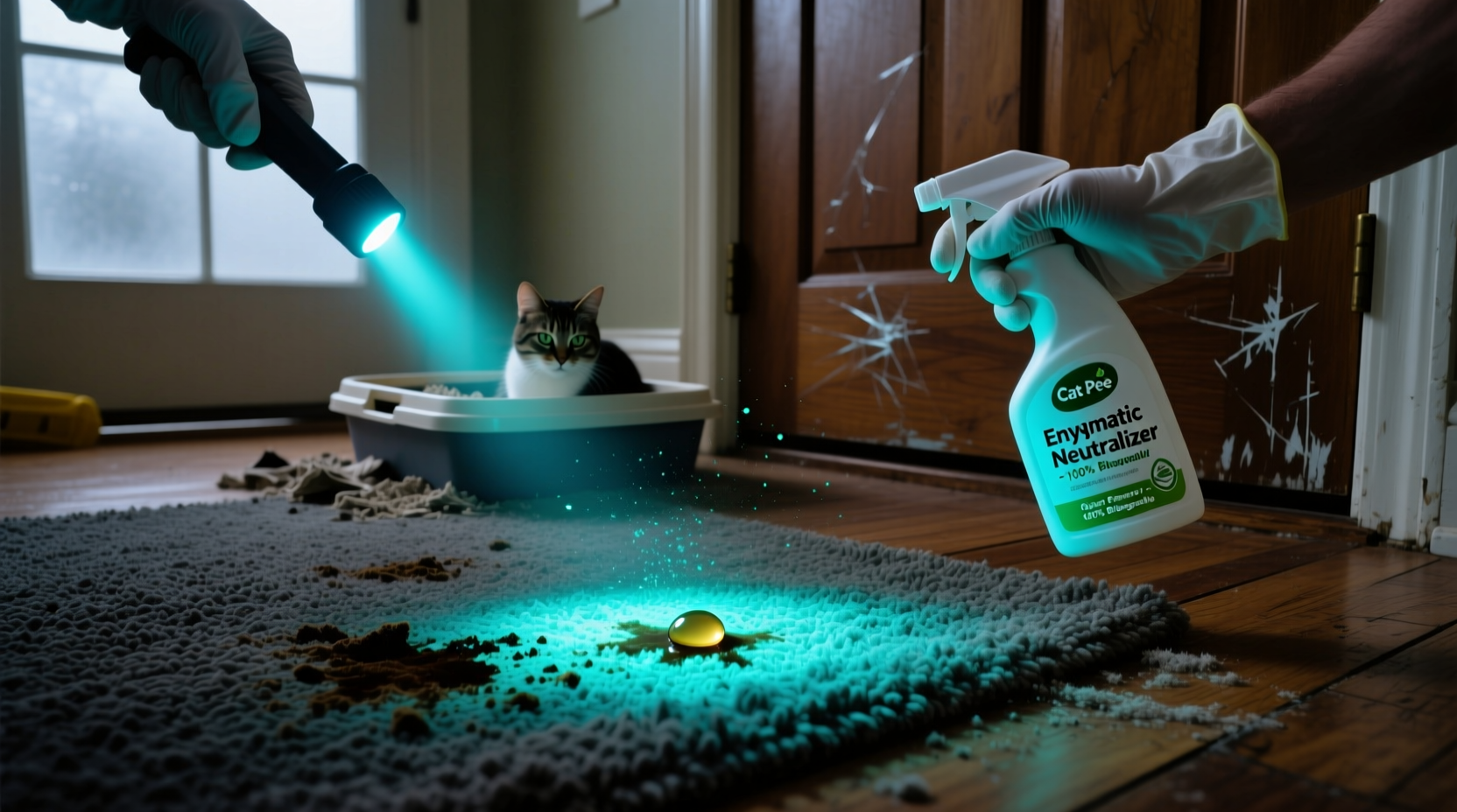 how to detect and neutralize hidden cat pee odors in your home
