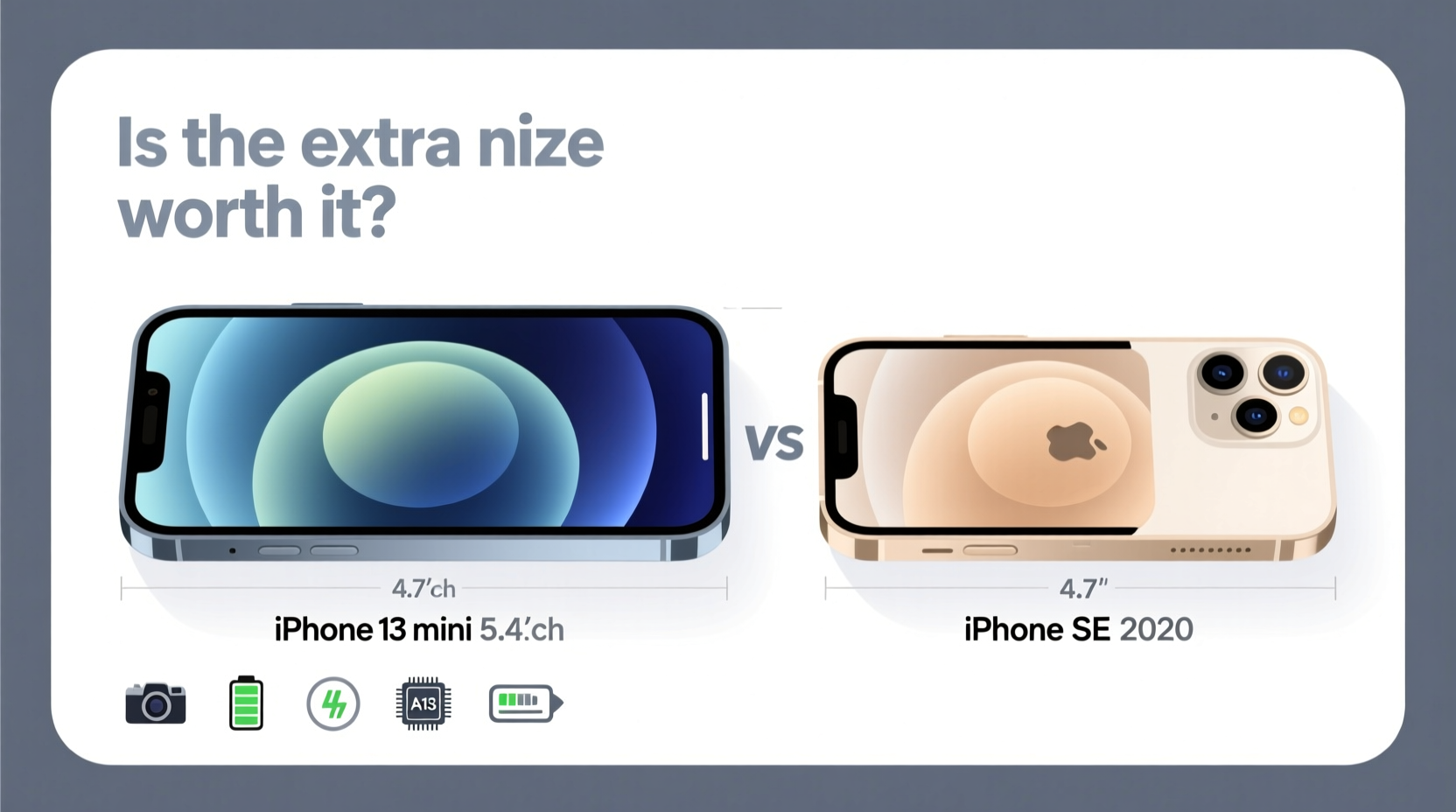 iphone 13 mini vs iphone se 2020 is the extra size worth it