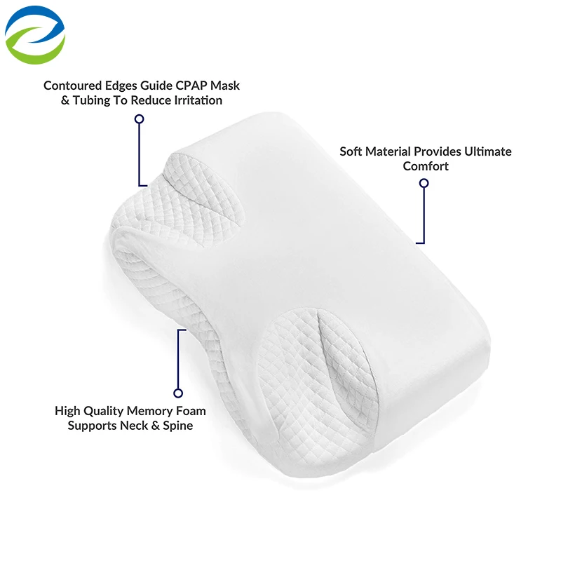 CPAP Memory Foam Pillow Nasal Cushion For Side Hospital Medical Pillow or Spine & Neck Alignment & Support Function Pillow