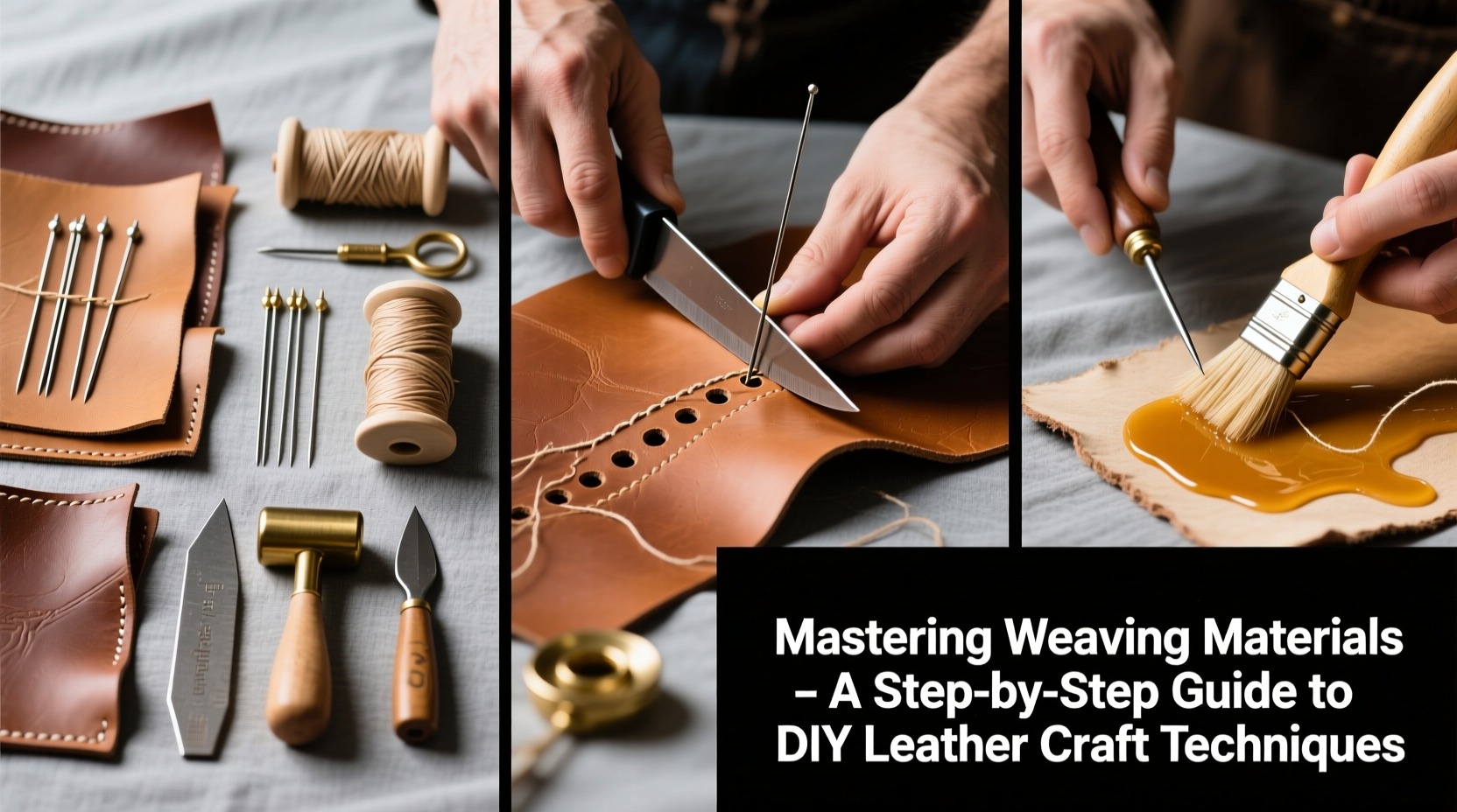 mastering weaving materials a step by step guide to diy leather craft techniques