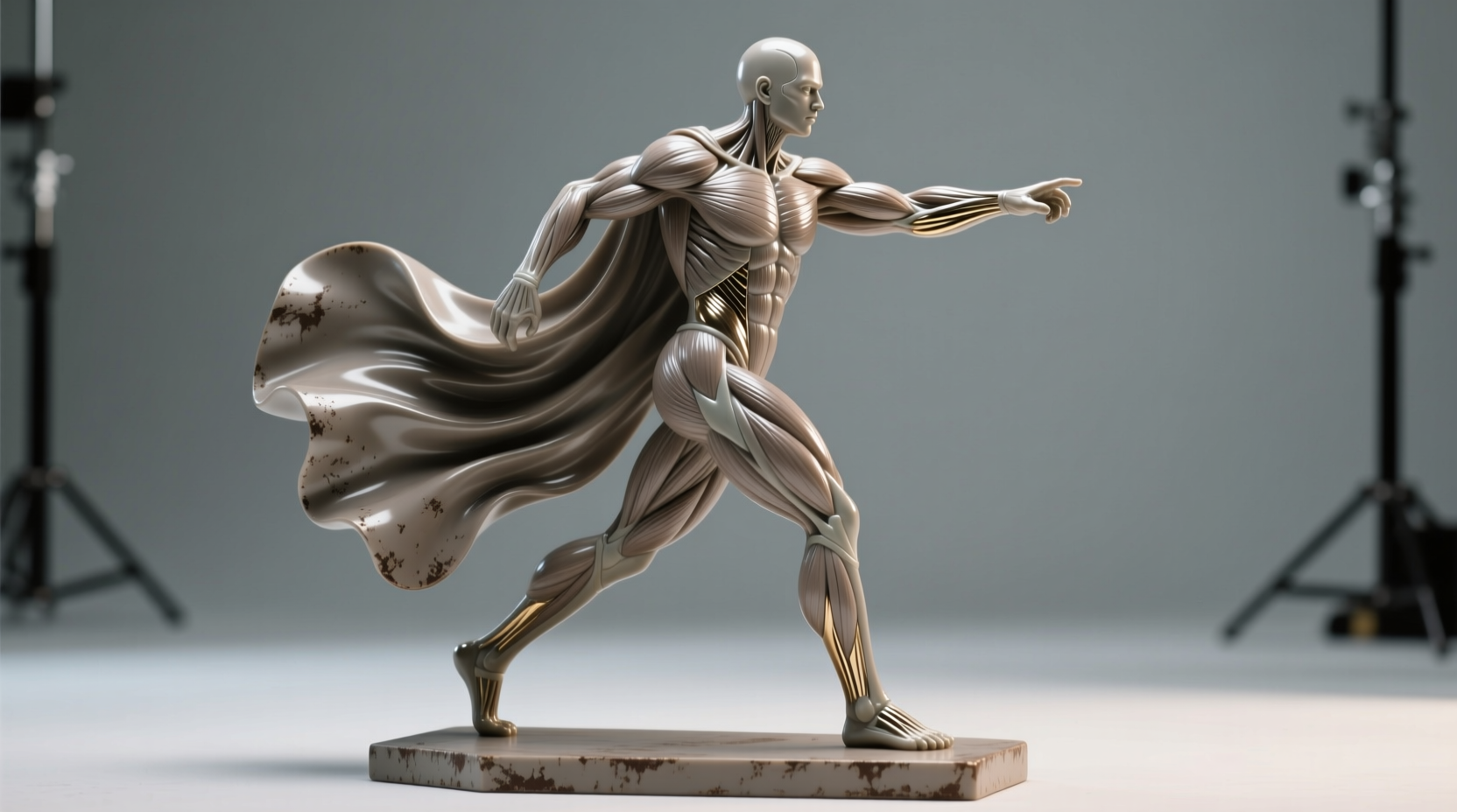 resin statue or 3d printed figure which looks more pro