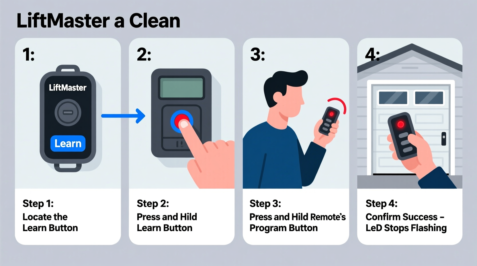 step by step guide to programming your liftmaster garage door remote with ease