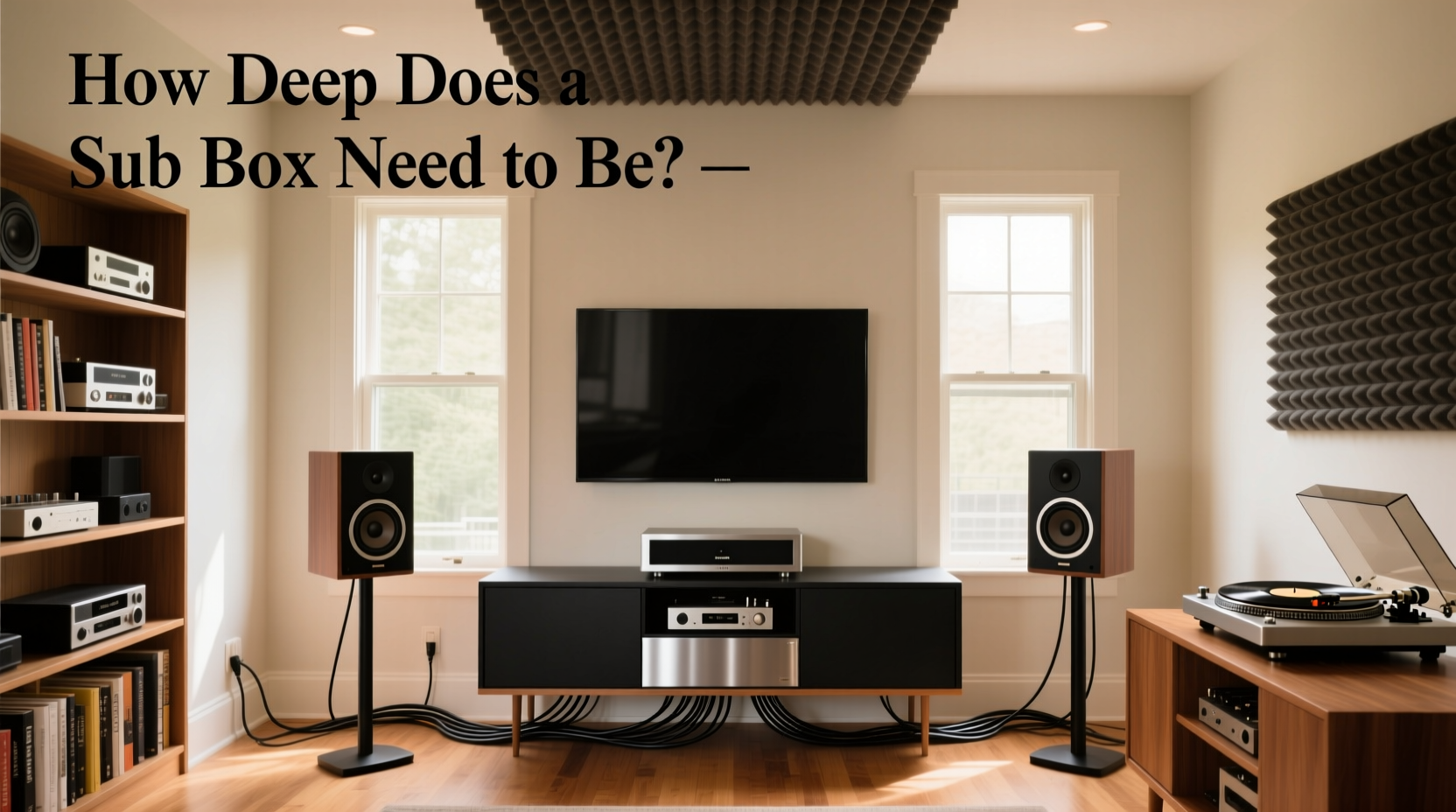 How to Choose Shallow Subwoofer Enclosure, How Deep Does a Sub Box Need to Be?