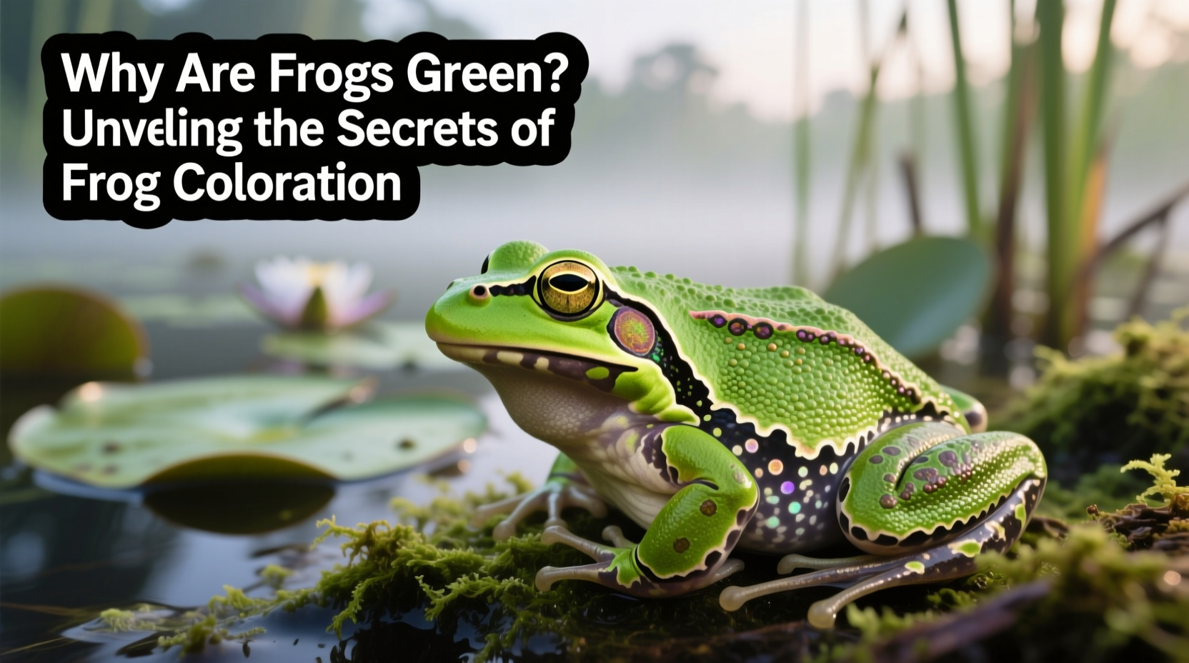 why are frogs green unveiling the secrets of frog coloration