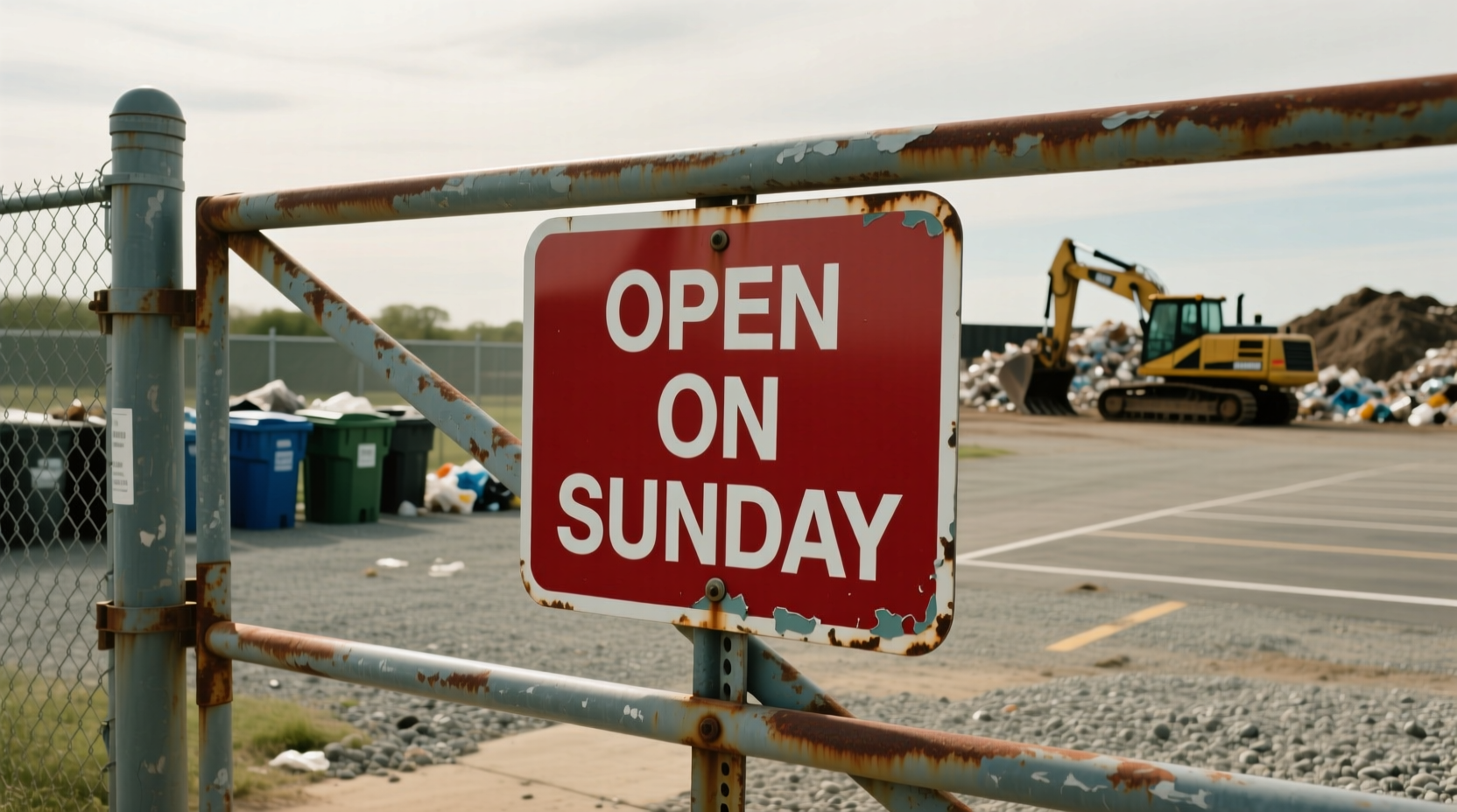 is the landfill open on sunday