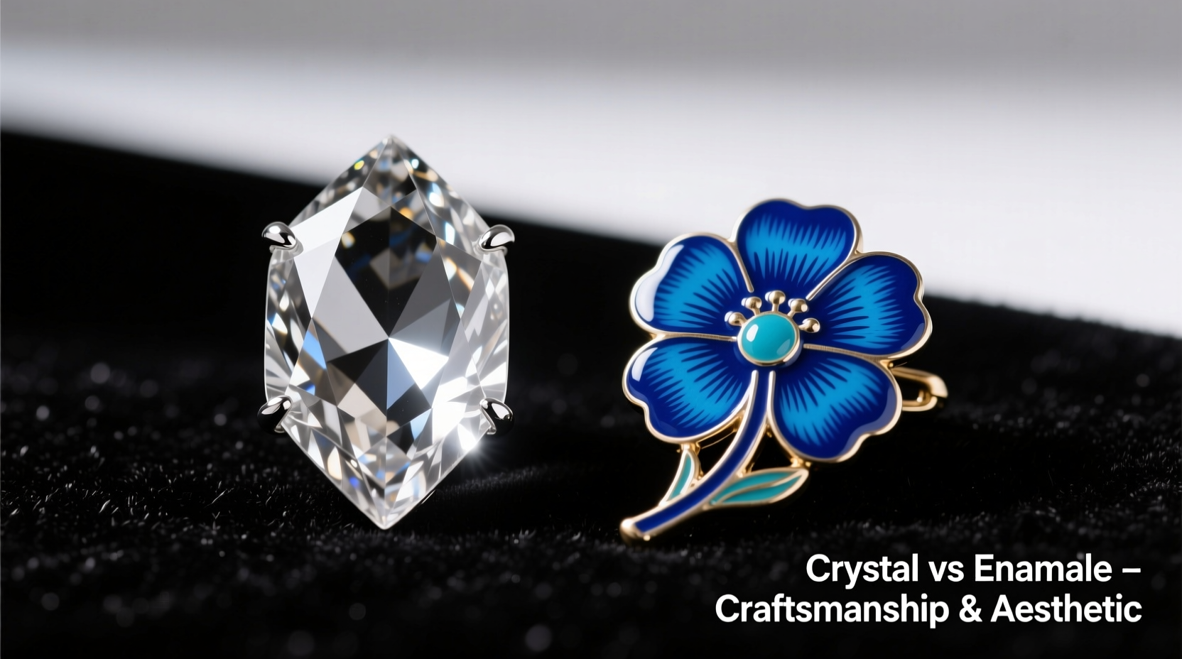 crystal vs enamel brooches is one really better or is it just about the look