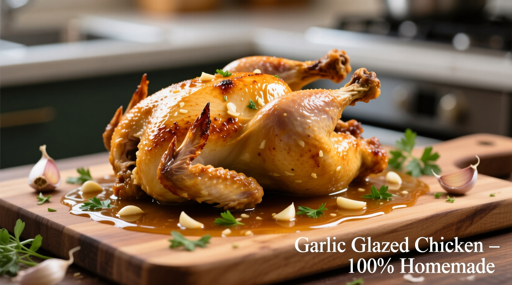 chicken in a garlic sauce