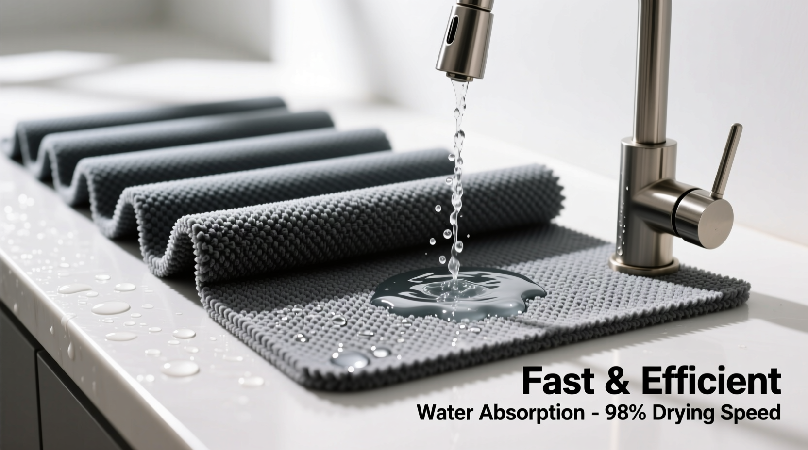 how to choose and use kitchen mats for fast and efficient water absorption