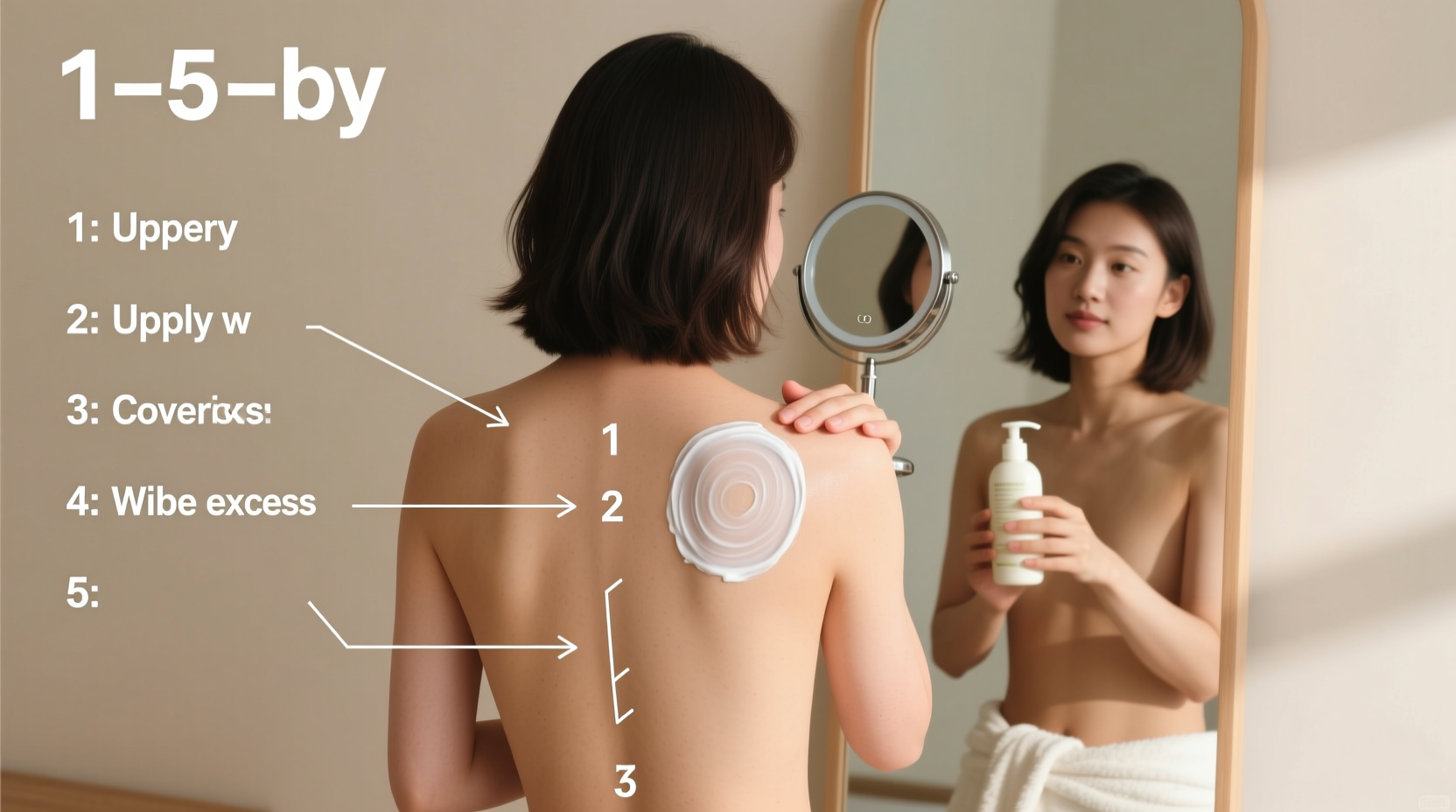 easy to follow guide for the best way to put lotion on your back