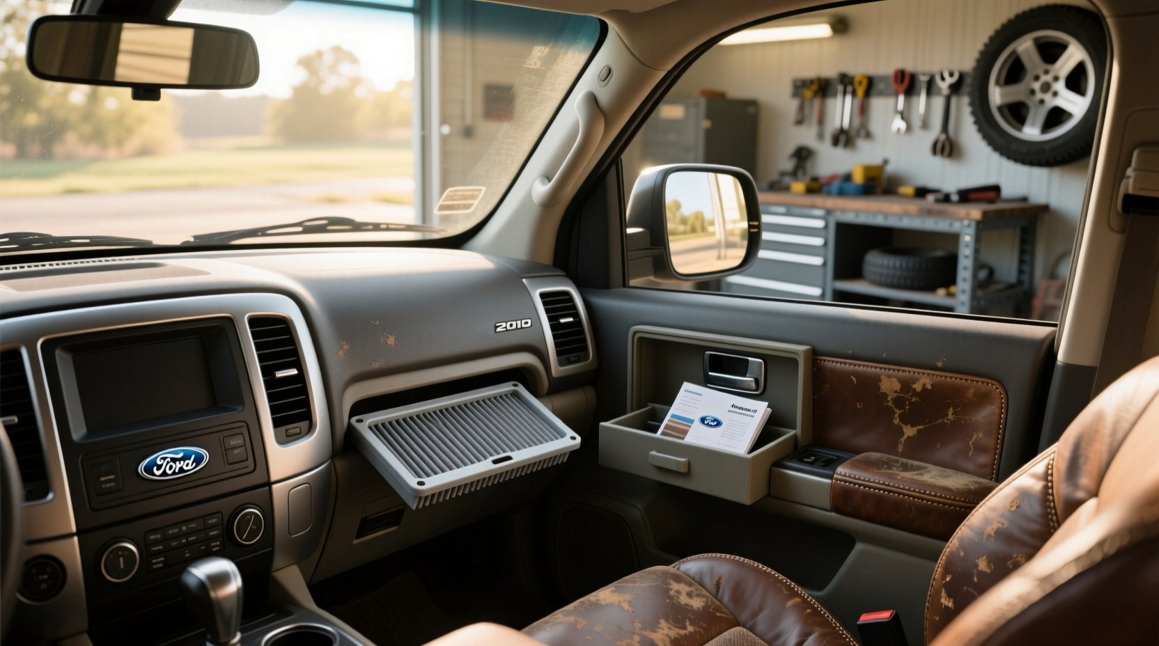 2010 f150 cabin air filter no filter, just clarity