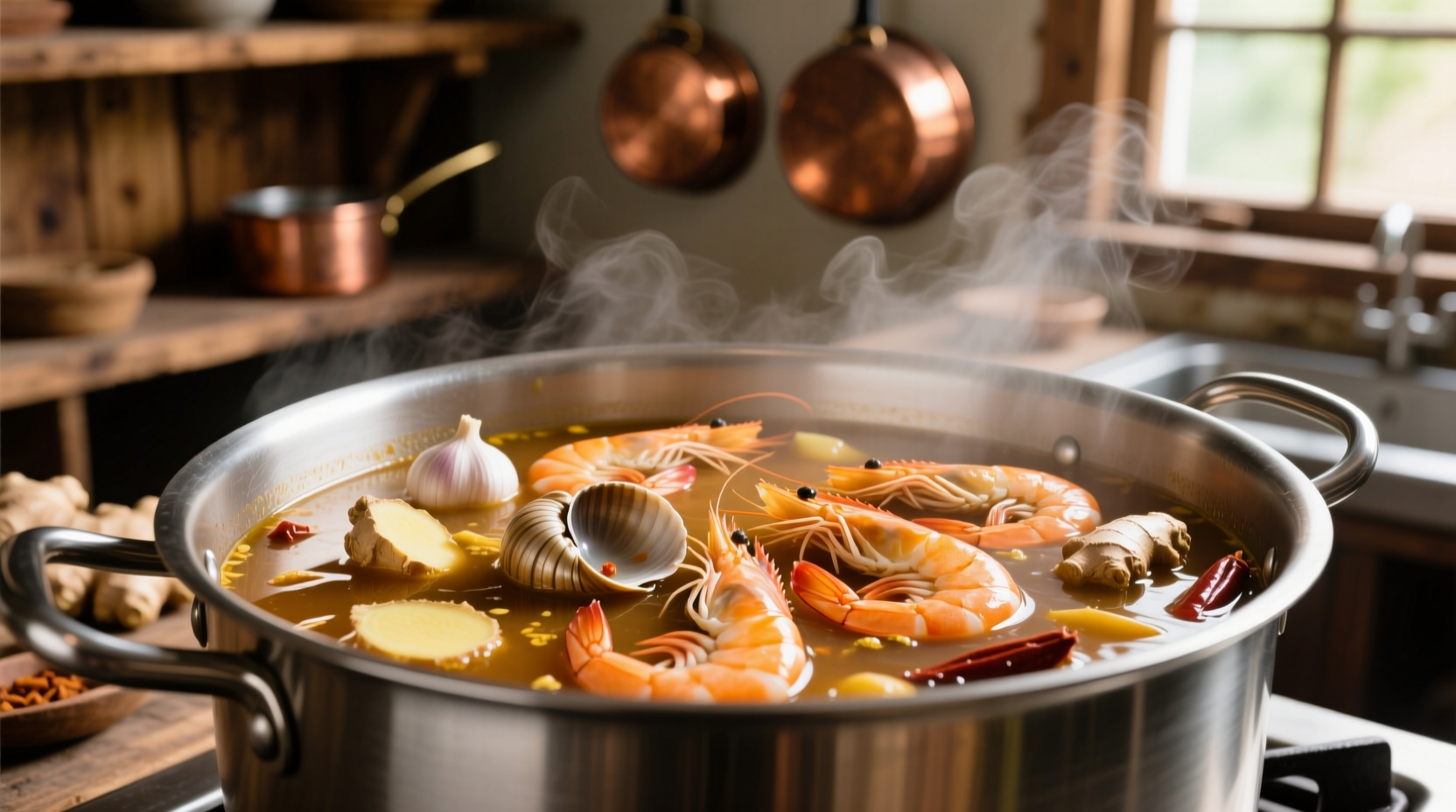 make a big batch of this shrimp base and use it in ever