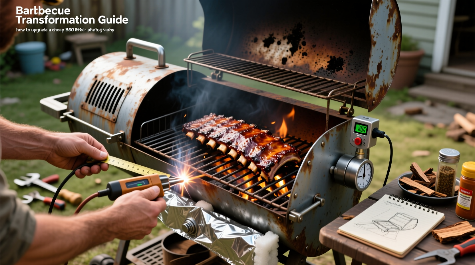 how to modify a cheap bbq smoker for better tasting mea