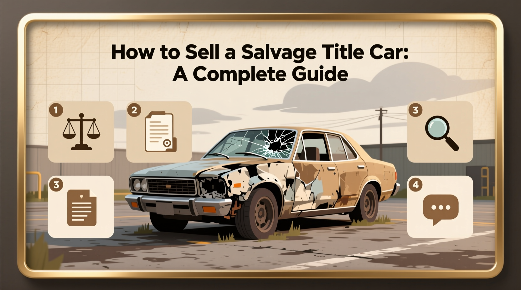 how do you sell a salvage title car