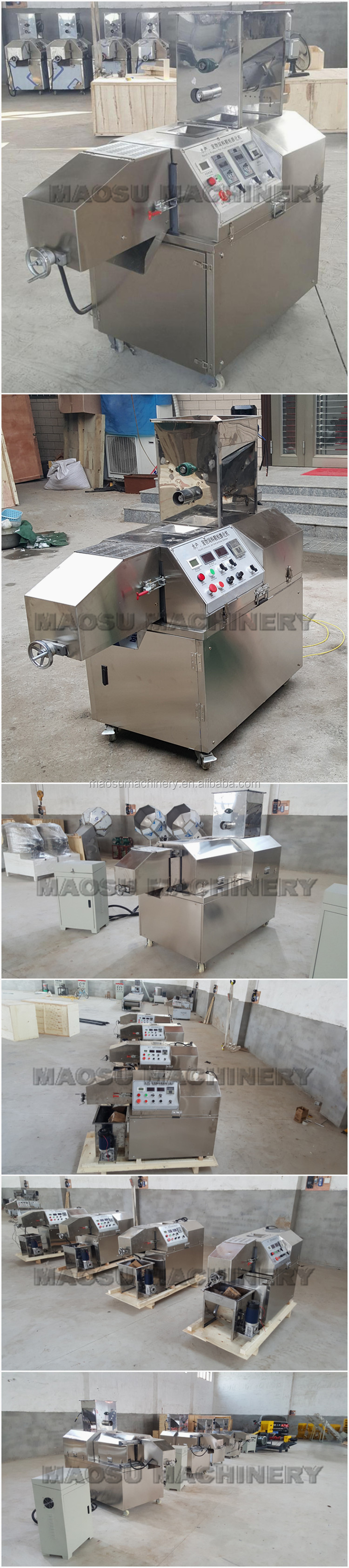Low price good quality corn snacks food extruder corn puff making machine