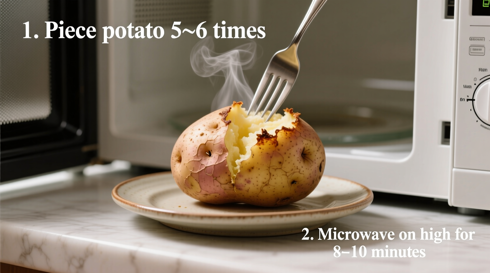how to a potato in the microwave