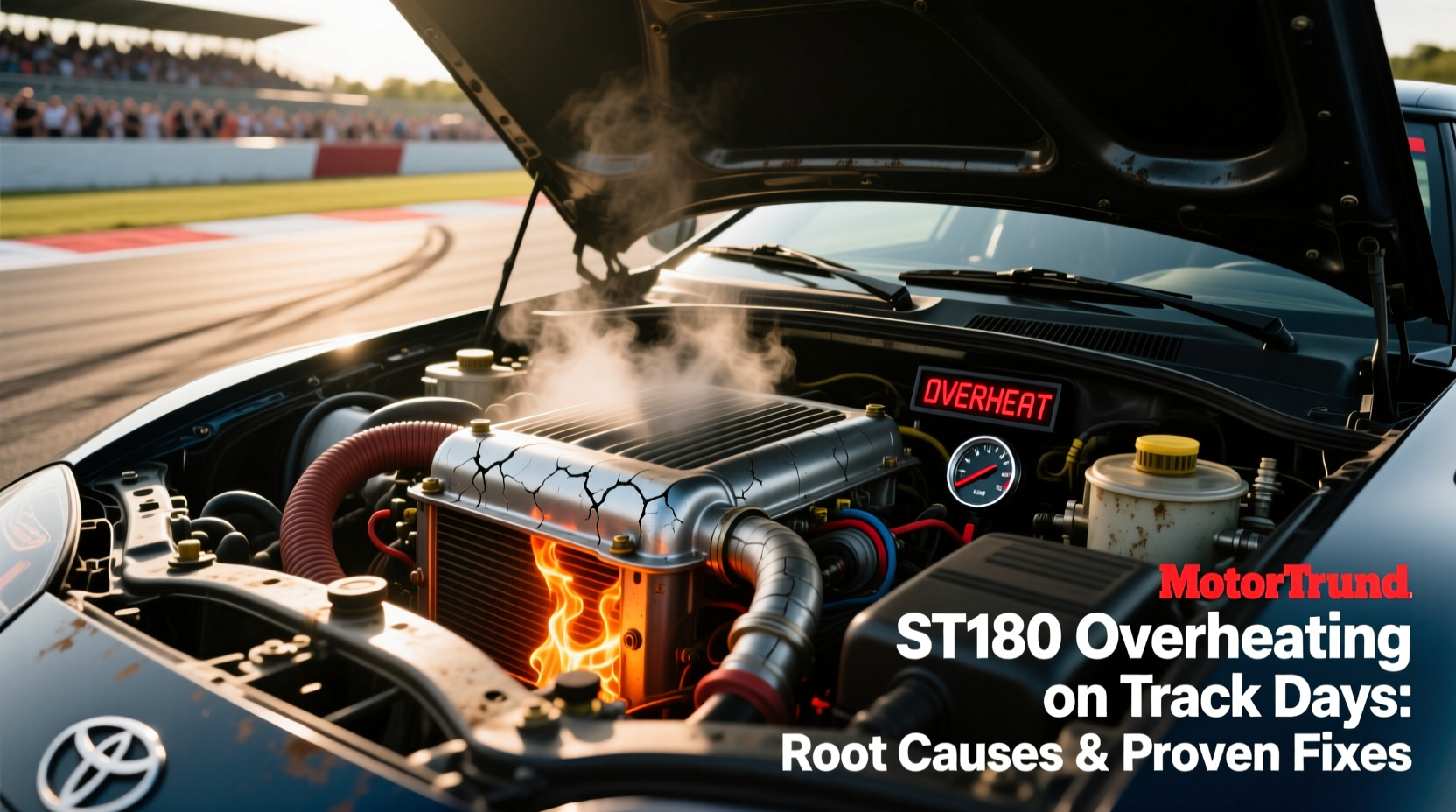 st180 overheating track days