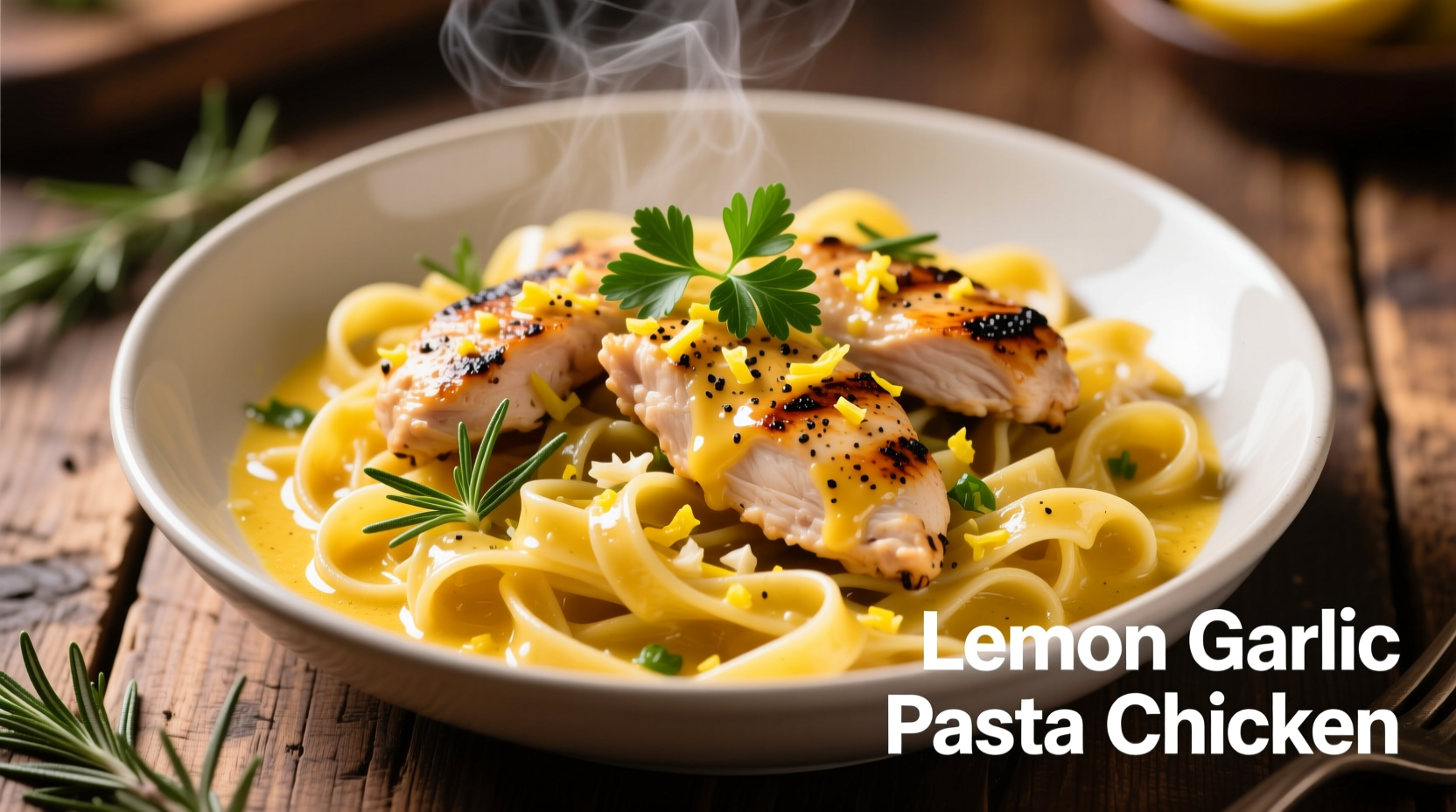 Perfect Lemon Garlic Pasta Chicken Recipe in 30 Minutes