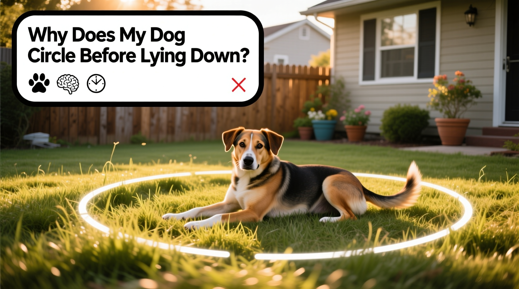 why does my dog circle before lying down common reasons