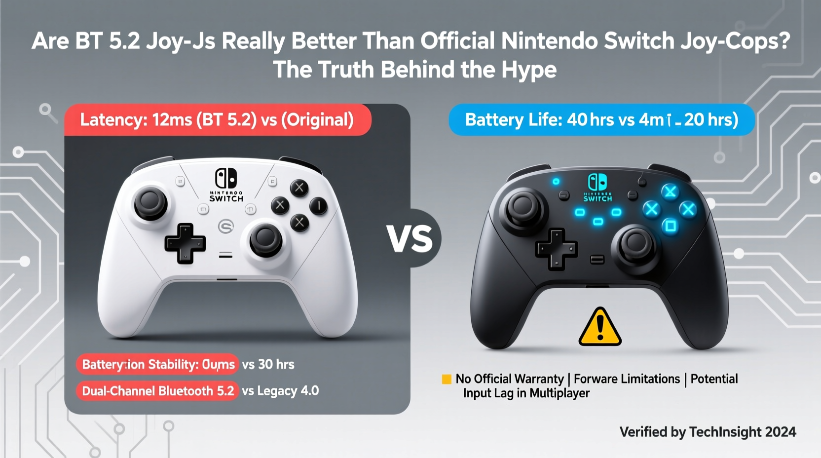 are bt 5 2 joycons actually better than official nintendo switch joycons whats the catch
