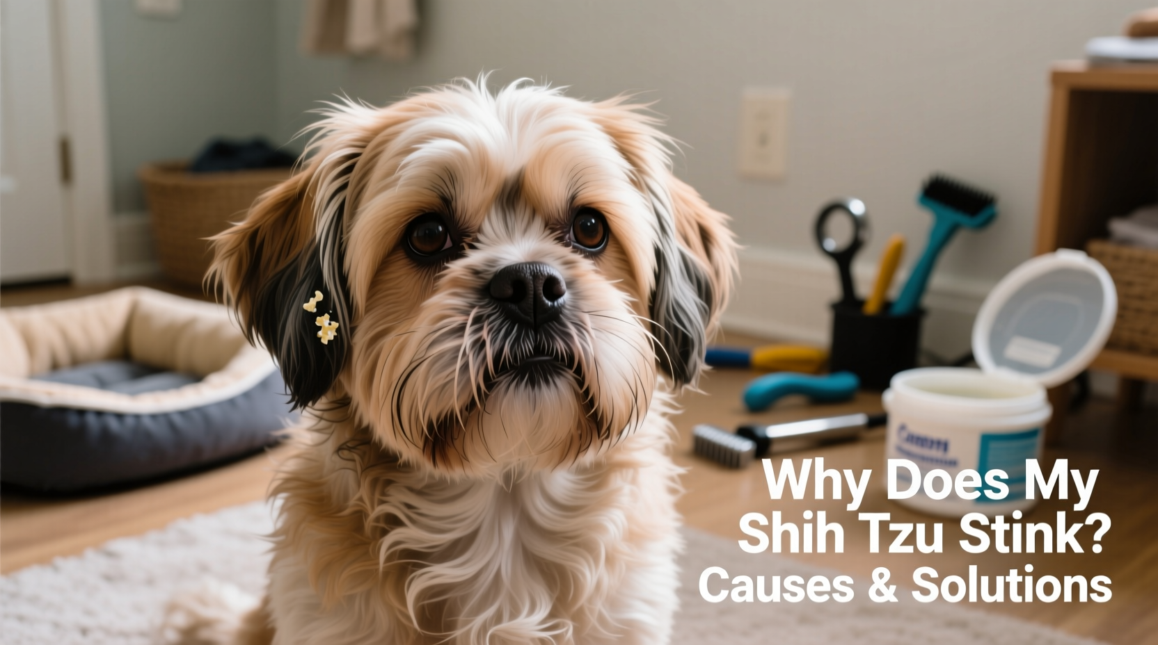 why does my shih tzu stink causes solutions for odor
