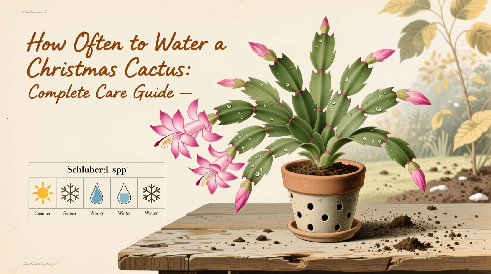 how often do i water christmas cactus