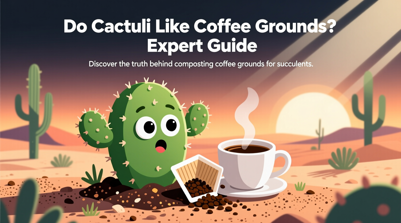 do cactus like coffee grounds