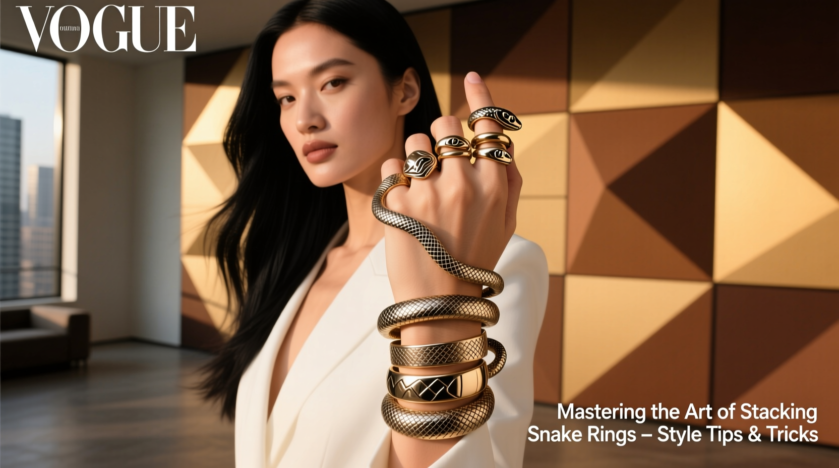 mastering the art of stacking multiple snake rings stylish tips and tricks