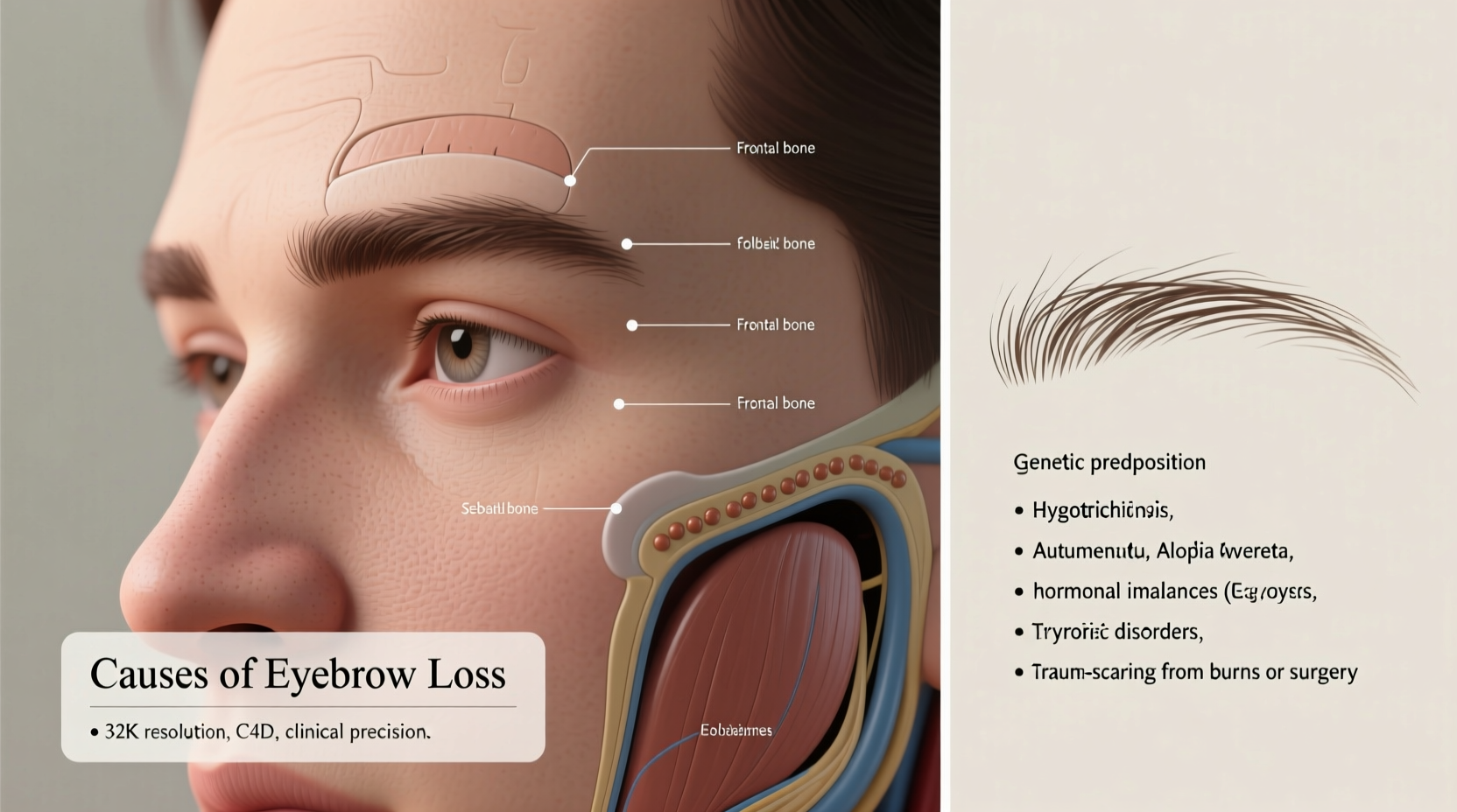 why some people have no eyebrows causes and explanations