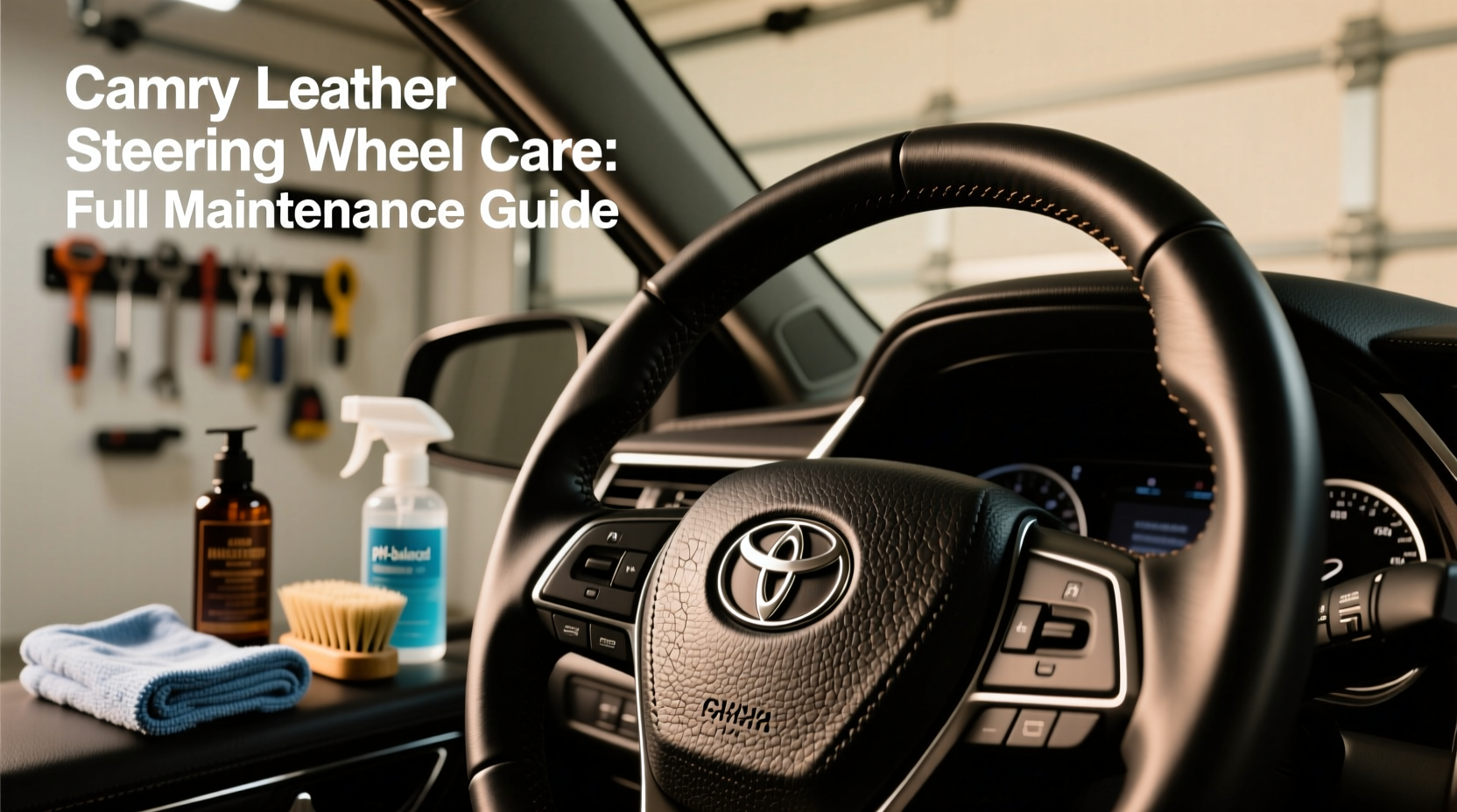 camry leather steering wheel care