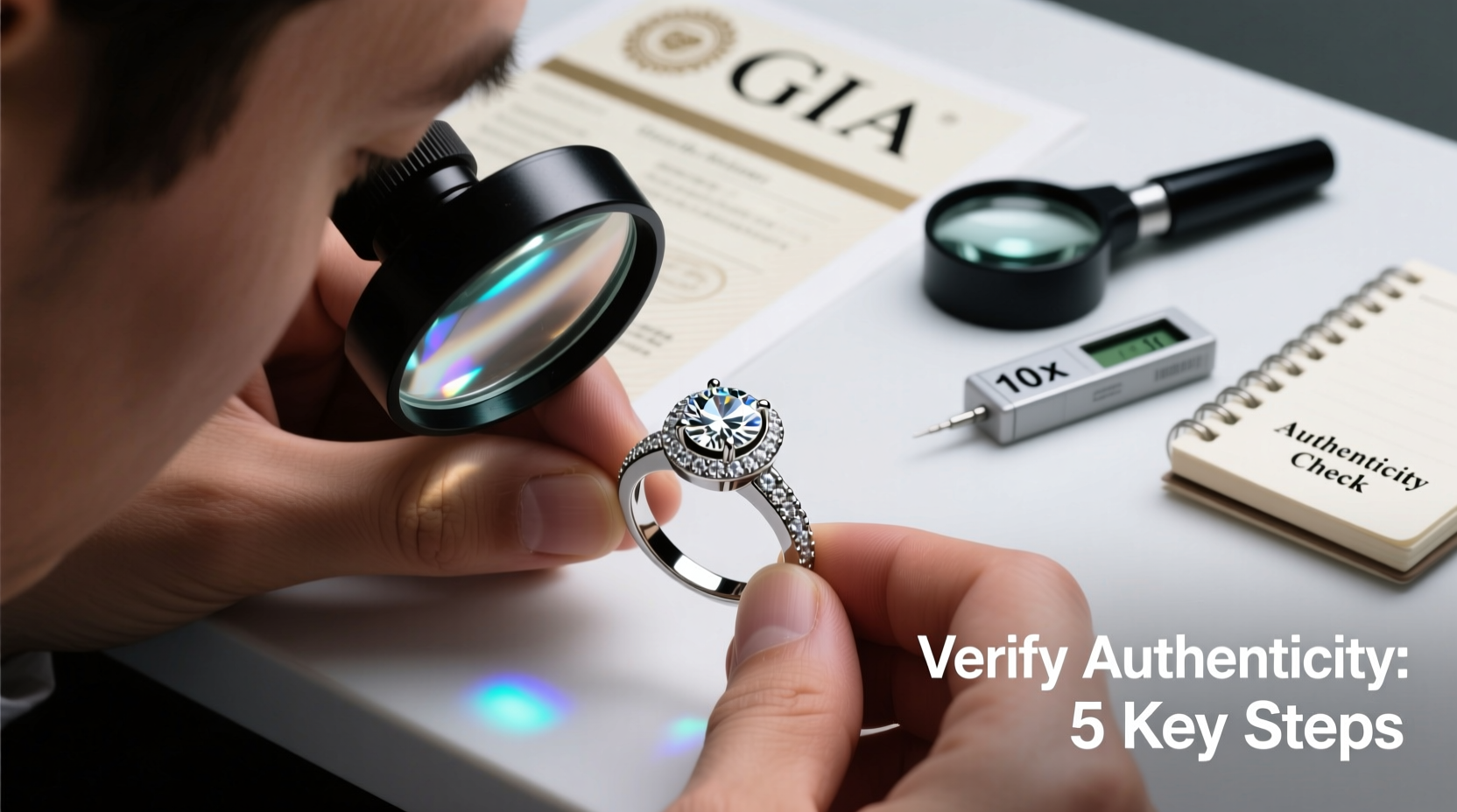 a practical guide to verifying authenticity in diamond inlaid jewelry