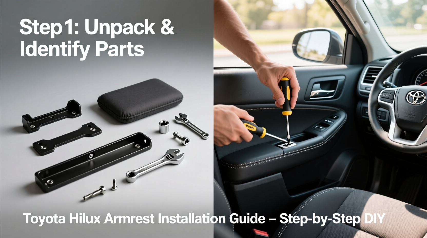 hilux armrest installation guide