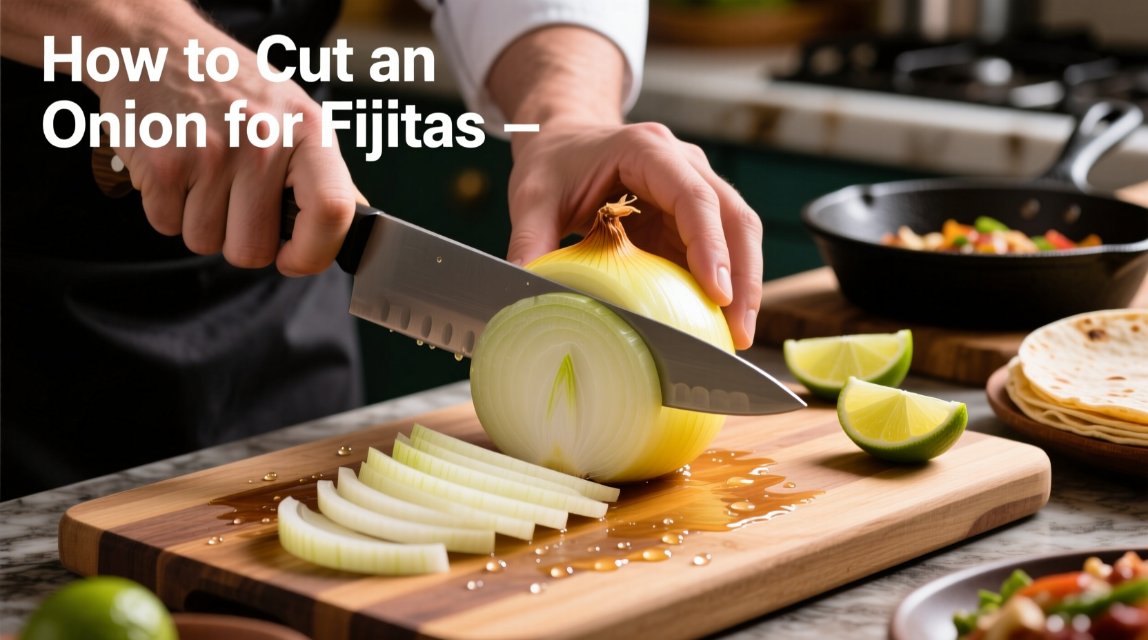 Perfect Onion Cutting Technique for Authentic Fajitas