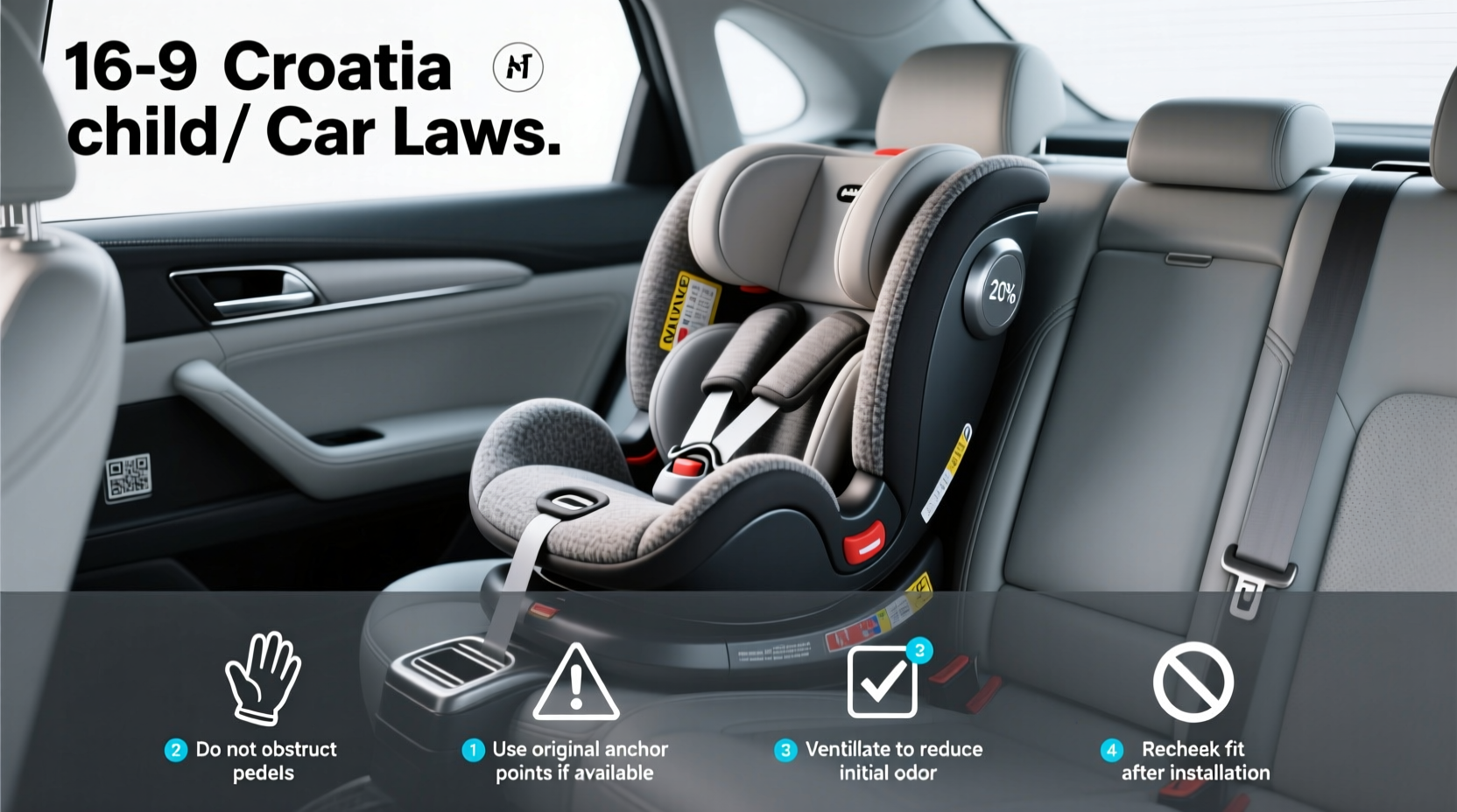croatia child car seat laws