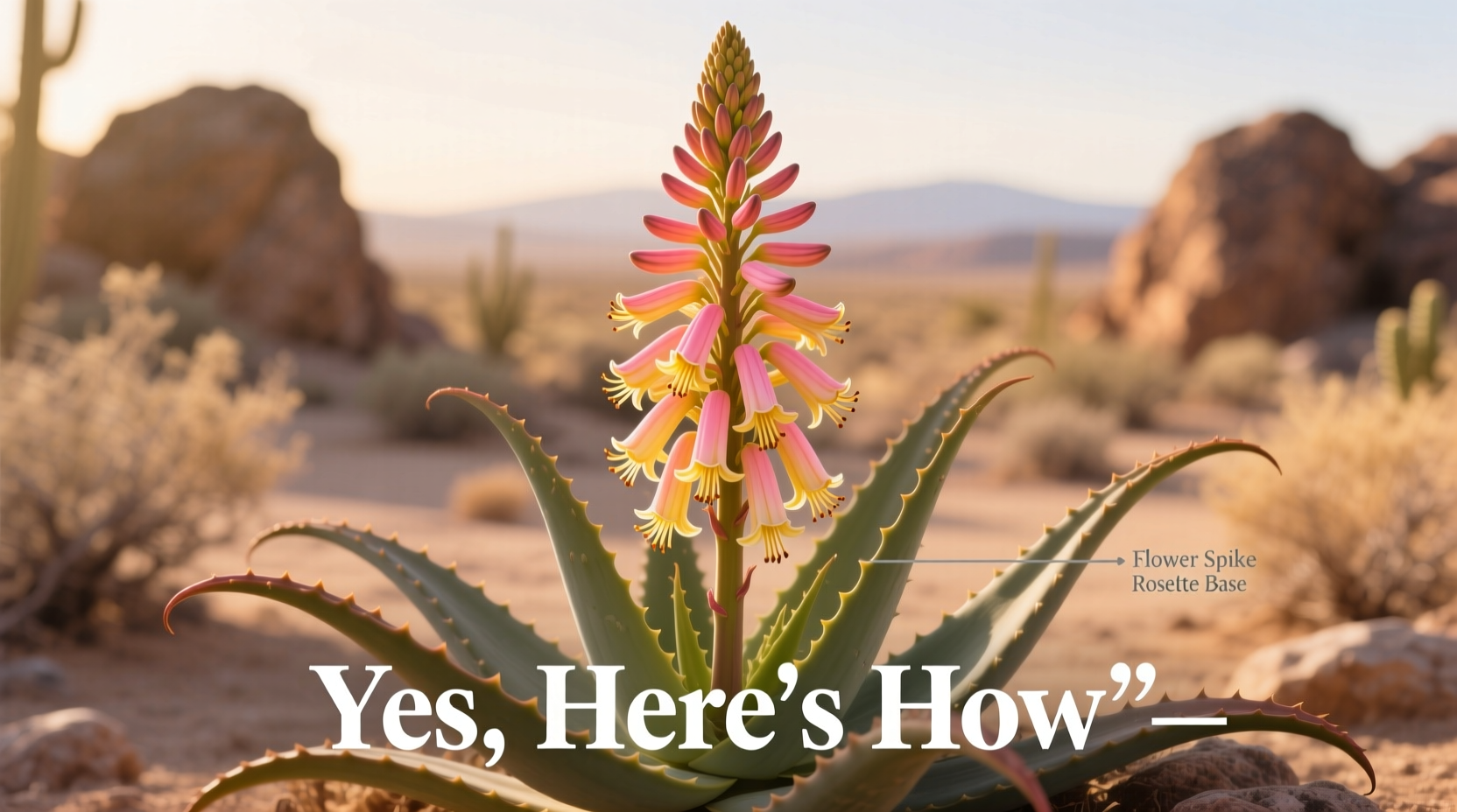does the aloe vera plant flower